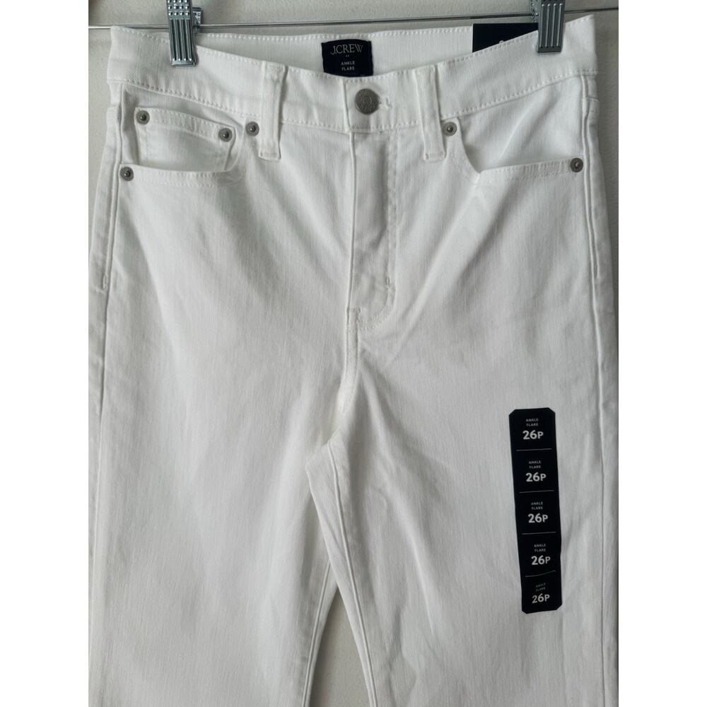 NWT J. Crew White Ankle Flare Jeans Women’s Size 26 Petite - Picture 3 of 7